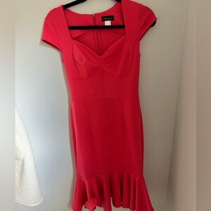 EUC Venus Coral Midi Trumpet Dress - Size 6